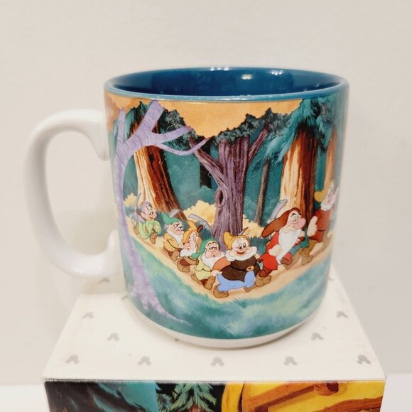 Vtg 1990’s Snow White Seven Dwarfs Bad Witch The Disney Store Mug Coffee W/Box - Picture 4 of 9